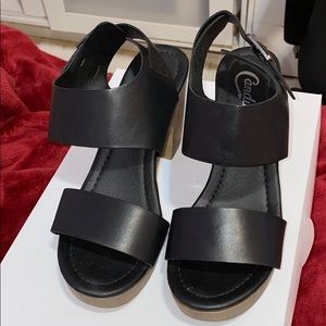 Thick heeled sandals